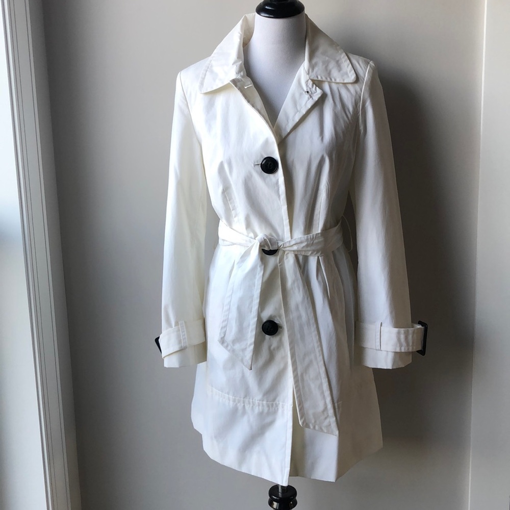 Elegant White Trench Coat